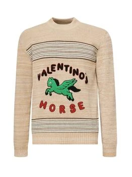 Valentino | Valentino	Stripe Detailed Crewneck Jumper