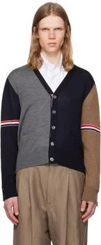 Thom Browne | Multicolor Fun Mix Jersey Relaxed V Neck Cardigan