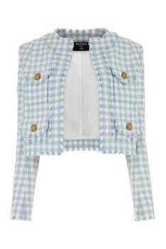 Balmain | Balmain Gingham Tweed Jacket