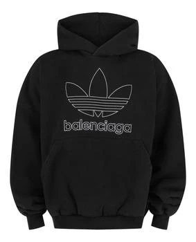 Balenciaga | X Adidas Oversized Embroidered Logo Hoodie