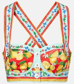 Dolce 
Gabbana | Printed bra top