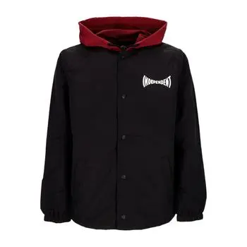 Men's Windbreaker Jacket Span Hooded Windbreaker Black