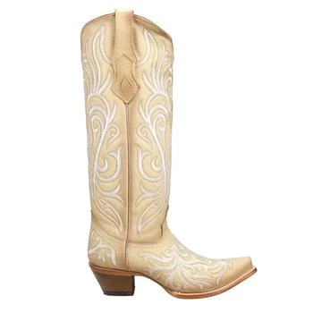 Corral Boots Embroidered Tall Snip Toe Cowboy Boots