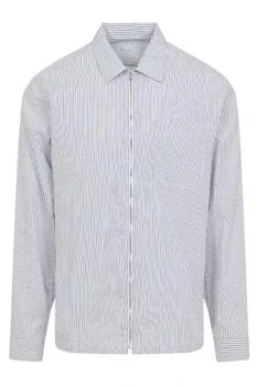 Prada | Prada Zip-Up Striped Shirt