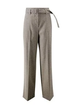 Brunello Cucinelli | Brunello Cucinelli Chevron Loose Fit Belted Trousers