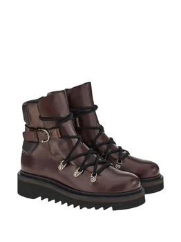 Salvatore Ferragamo | Women's Elimo Lace Up Boots In Brown