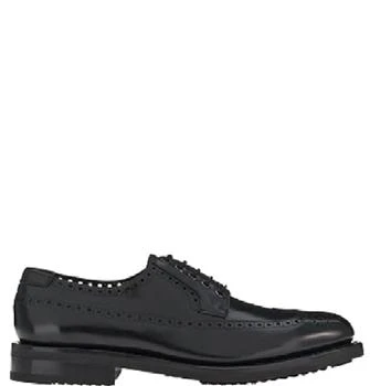 Salvatore Ferragamo | Men's Leather Derby Shoes In Black
