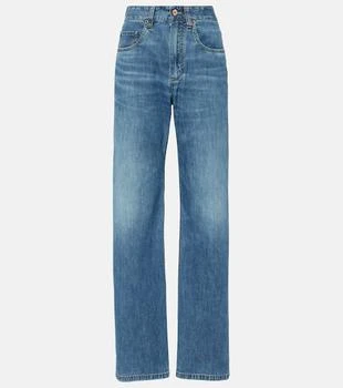 Brunello Cucinelli | High-rise straight jeans