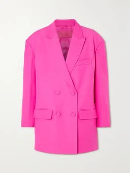 Valentino | Oversized Double-breasted Wool And Silk-blend Crepe Blazer  - IT44