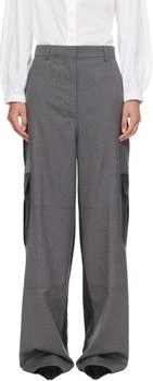 Stella McCartney | Gray Paneled Slouchy Cargo Pants