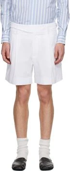 Dolce & Gabbana | White Pleated Shorts