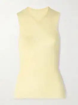 Khaite | Renato Ribbed Wool-blend Jersey Tank