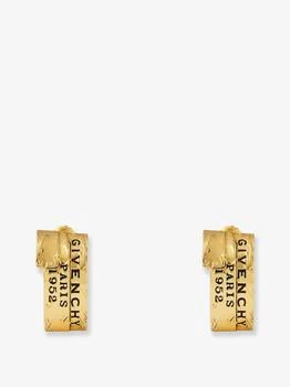 Givenchy | Givenchy Tape metal earrings with gold finishes