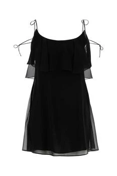 Yves Saint Laurent | Saint Laurent Robe Ruffled Sleeveless Dress