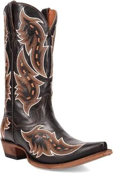 Dan Post Dan Post Boots Mens Racer Embroidered Snip Toe Casual Boots Mid Calf - Brown