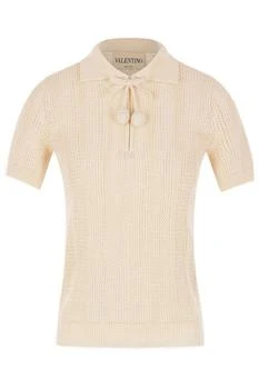 Valentino | Valentino Pompom Detailed Knitted Polo Top