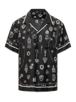 Dolce 
Gabbana | Dolce 
Gabbana Medal-Print Hawaii Twill Shirt