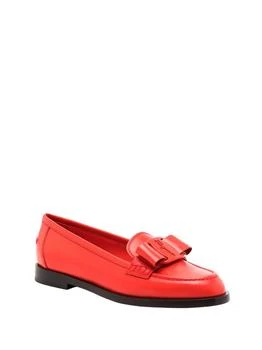 Salvatore Ferragamo | Women's Vivaldo Logo-Plaque Loafers In Red