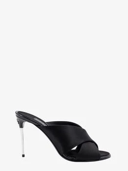Dolce & Gabbana | Satin sandals with back monogram