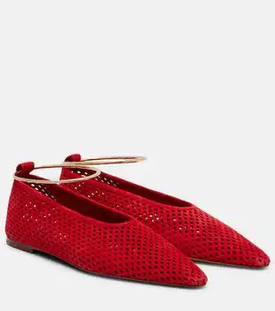 Jil Sander | Perforated suede ballet flats