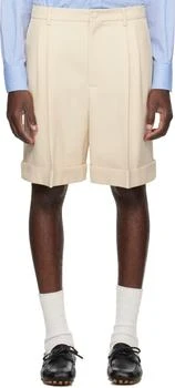 Valentino | Beige Pleated Shorts