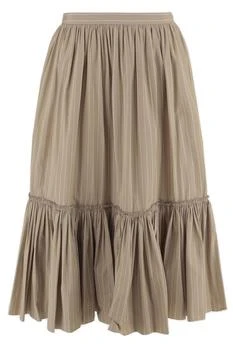 Jil Sander | Jil Sander Lightweight Striped Skirt