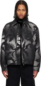 Dries Van Noten | Black Printed Jacket