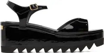 Stella McCartney | Black Elyse Patent Platform Sandals