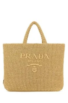 Prada | Prada Paglia Midollino Crochet Tote Bag