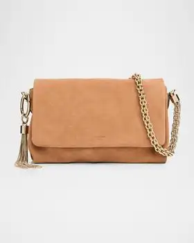 Jimmy Choo | Callie Tassel Suede Shoulder Bag