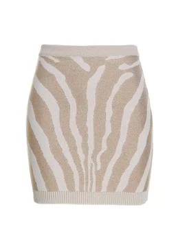 Balmain | Balmain Zebra-Printed Mini Skirt