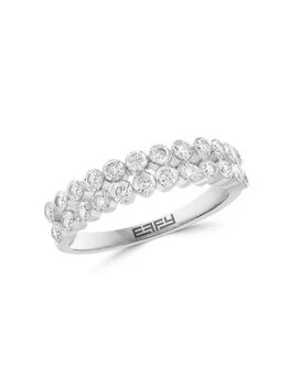 Effy | 14K White Gold 
0.94 TCW Diamond Ring