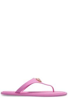 Versace | Versace Alia Thong Strap Flat Sandals