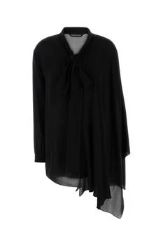 Balenciaga | Balenciaga Scarf Sheer Detailed Blouse