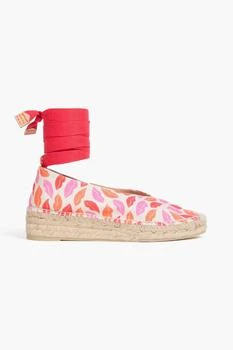 Diane von Furstenberg Printed canvas espadrilles