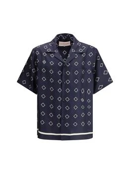 Valentino | Valentino	Opticool-Printed Button-Up Bowling Shirt