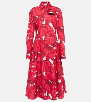 Valentino | Floral cotton shirt dress