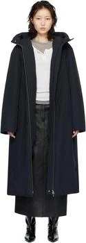 Jil Sander | Black Relaxed Fit Long Down Coat