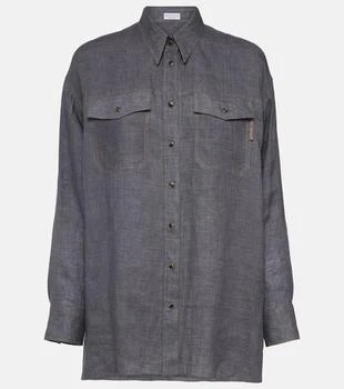 Brunello Cucinelli | Oversized linen shirt