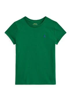 Ralph Lauren Girls 7-16 Cotton Jersey Crew Neck T-Shirt