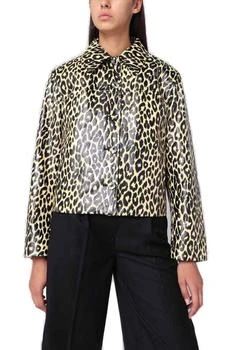 Jil Sander | Jil Sander Leopard-Printed Long-Sleeved Jacket