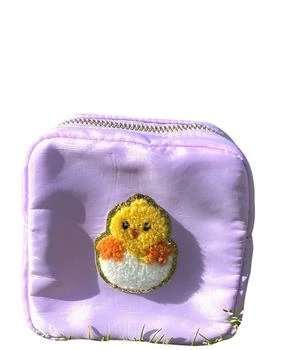 Malibu Sugar Girls' Nylon Pouch with Easter Patches, Medium