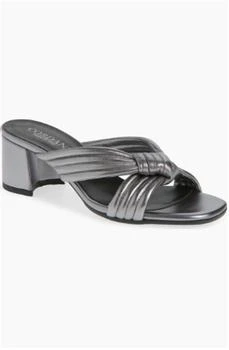 Women
s Imani Metallic Slide Sandal In Pewter