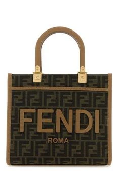 Fendi | Fendi Sunshine FF Jacquard Small Top Handle Bag
