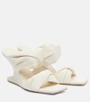 Rick Owens | Twisted Cantilever 80 leather mules