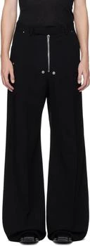 Rick Owens | Black Concordians Tailored Wide Belas Trousers