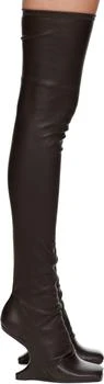 Rick Owens | Brown Concordians Cantilever 11 Tall Boots