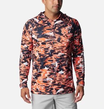 Columbia Men's Collegiate PFG Super Terminal Tackle  Hoodie - Auburn-