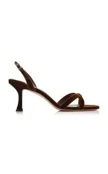 Jimmy Choo | Jimmy Choo Elsy Velvet Sandals - Moda Operandi