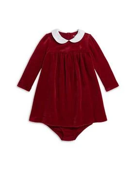 Polo Girls' Velour Dress & Bloomer - Baby
